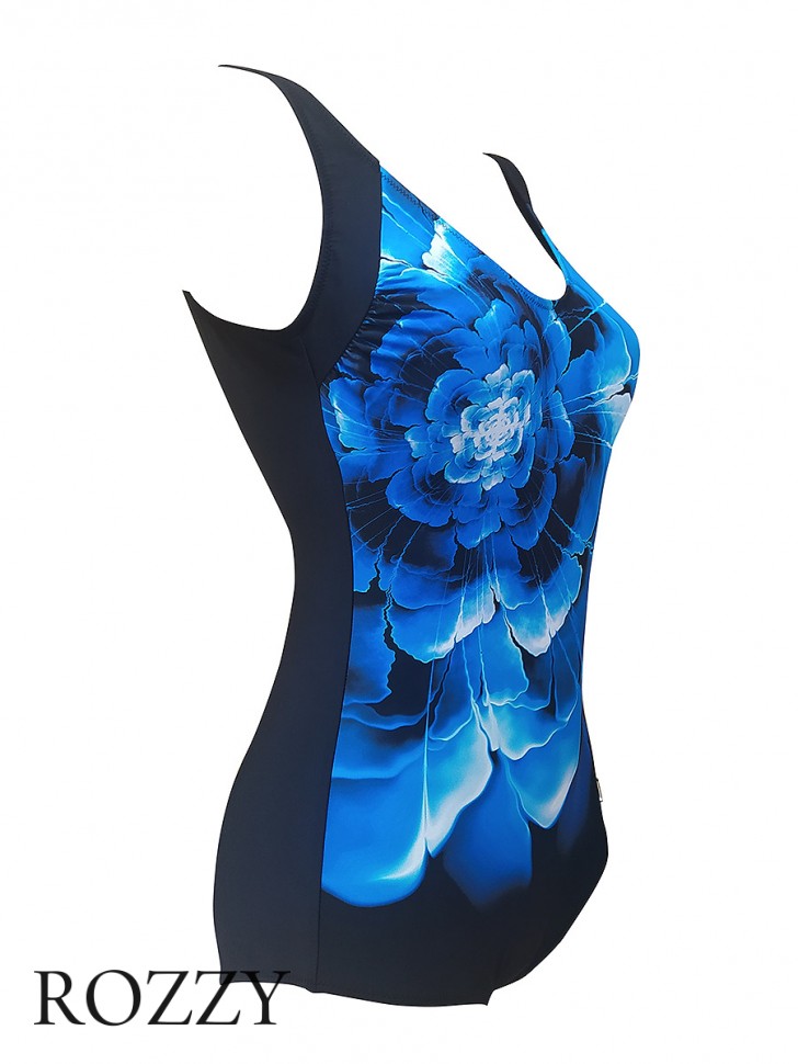 Купальник слитный Felina 5204292 черный/синий Ф