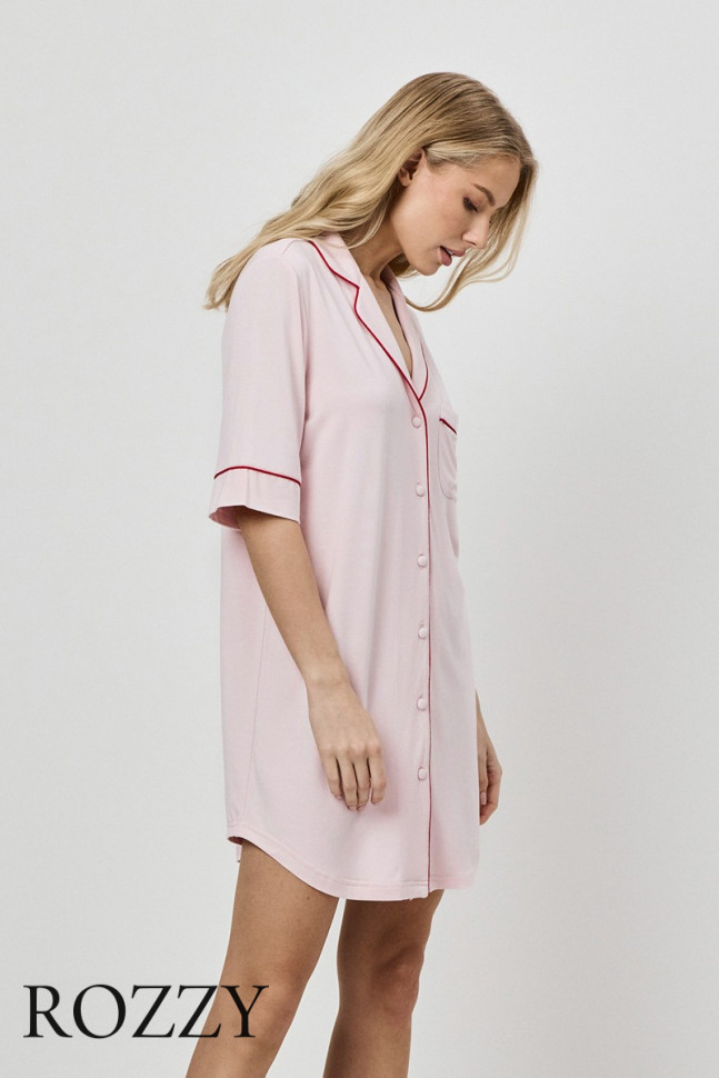 Сорочка вискозная Aruelle Amoria светло-розовый