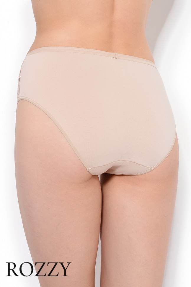 Трусы классика хлопковые Nina von C 4070880 бежевый