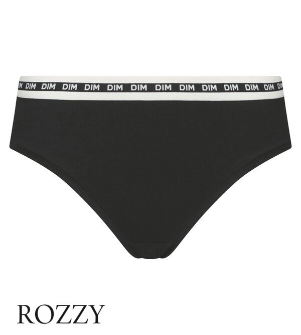 Трусы хипстеры хлопковые DIM Icons Essential 0DCO черный