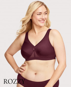 Бюстгальтер без косточек Glamorise GI1005 винный