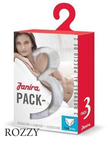 Трусы слипы Janira Esencial 31184 (уп.3шт) черный