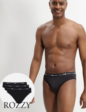 Трусы слипы мужские DIM 6595/3 черный (уп.3шт.)