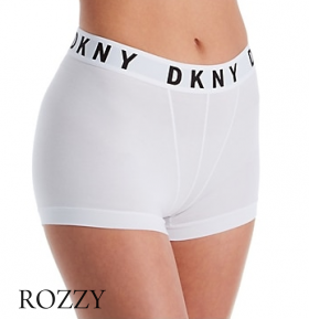 Трусы шорты хлопковые DKNY Cozy Boyfriend DK4515 белый
