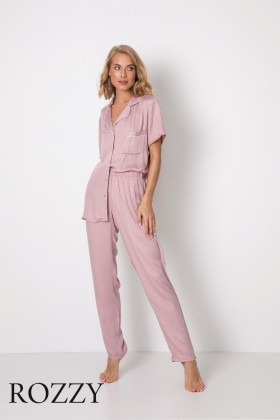 Пижама вискозная Aruelle Tianna SS22 розовый