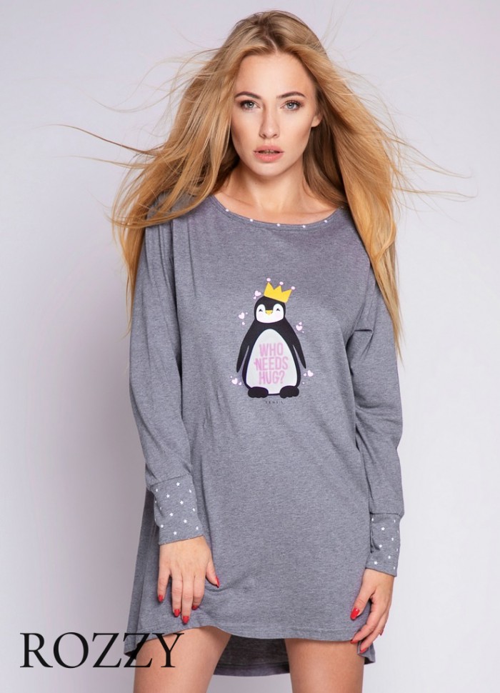 Сорочка хлопковая Sensis Pinguino серый