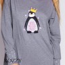 Сорочка хлопковая Sensis Pinguino серый
