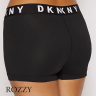 Трусы шорты хлопковые DKNY Cozy Boyfriend DK4515 черный-белый