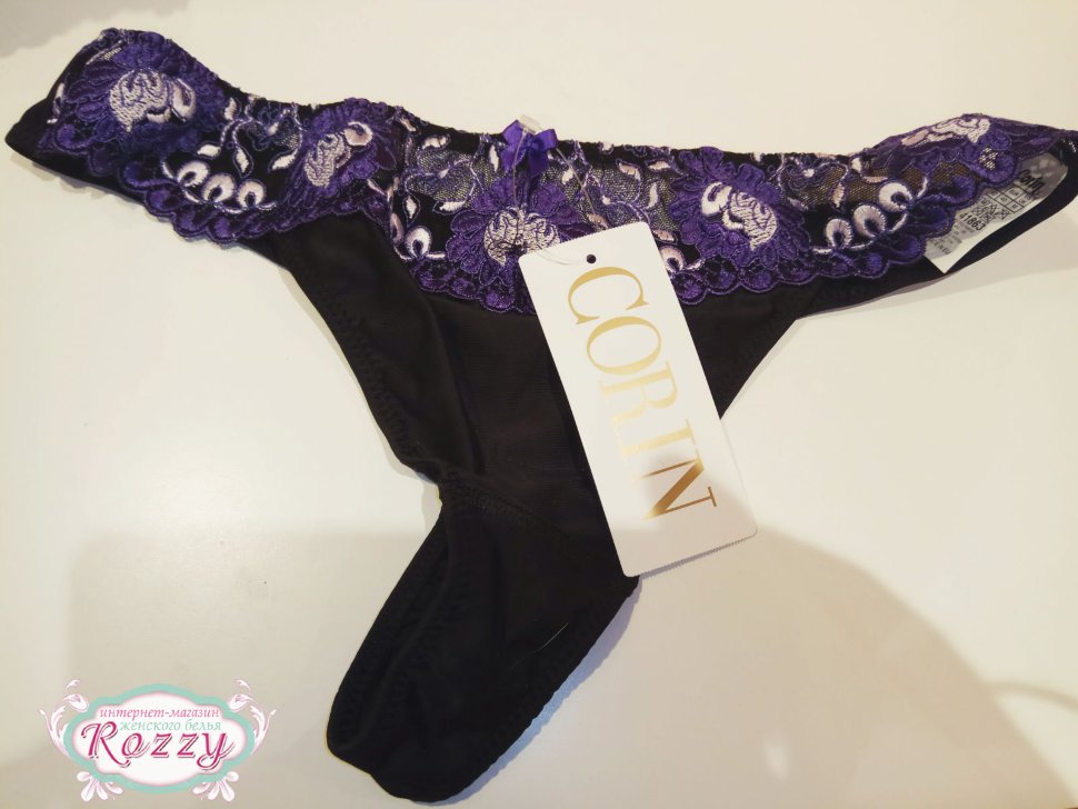 Трусы слипы Corin Lazurite II 02863 фиолетово-черный