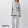 Костюм домашний велюровый Aruelle Gabby Set светло-серый