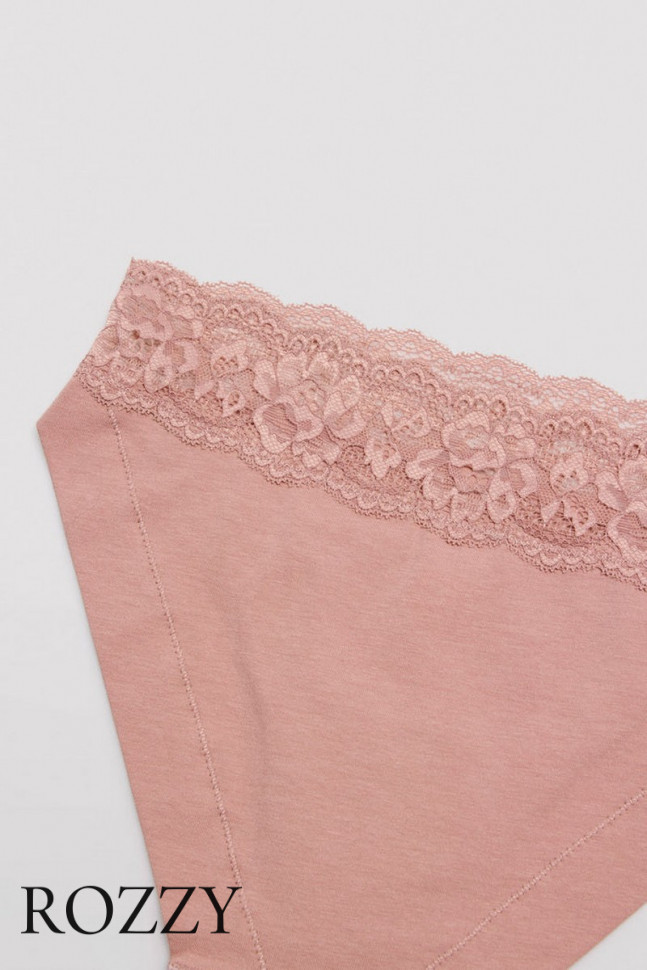 Трусы бикини хлопковые Ysabel Mora 19033 пыльная роза