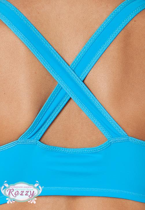 Топ спортивный In.Joy 81018 белый, голубой, розовый, черный