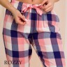 Пижама фланелевая Key LNS 405 1 20/21 розовый/синий