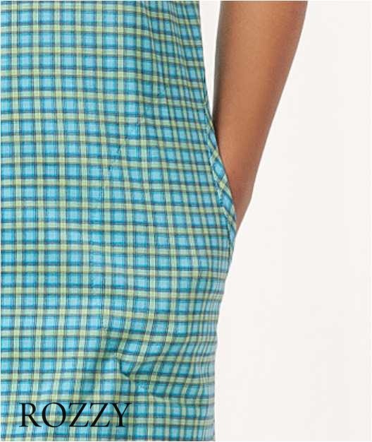 Халат хлопковый Luna 354 бирюзовый