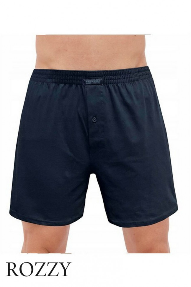 Трусы боксеры мужские Cornette Comfort 945 темно-синий/зеленый (уп.3шт.)