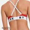 Бюстгальтер бескаркасный хлопковый DKNY Cozy Boyfriend DK4518 красный