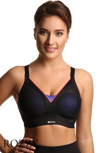 Бюстгальтер спортивный без косточек Shock Absorber S015F черный