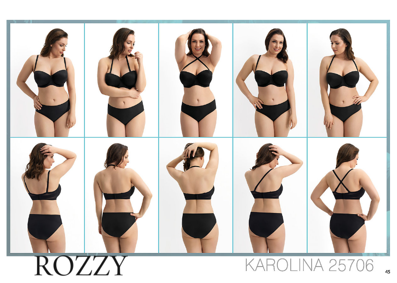 Бюстгальтер балконет трансформер Corin Karolina 25706 черный 