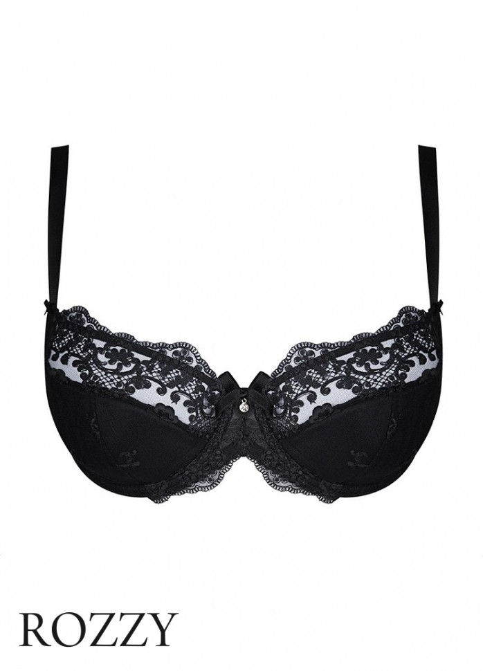 Бюстгальтер Poupee Sharon PU черный