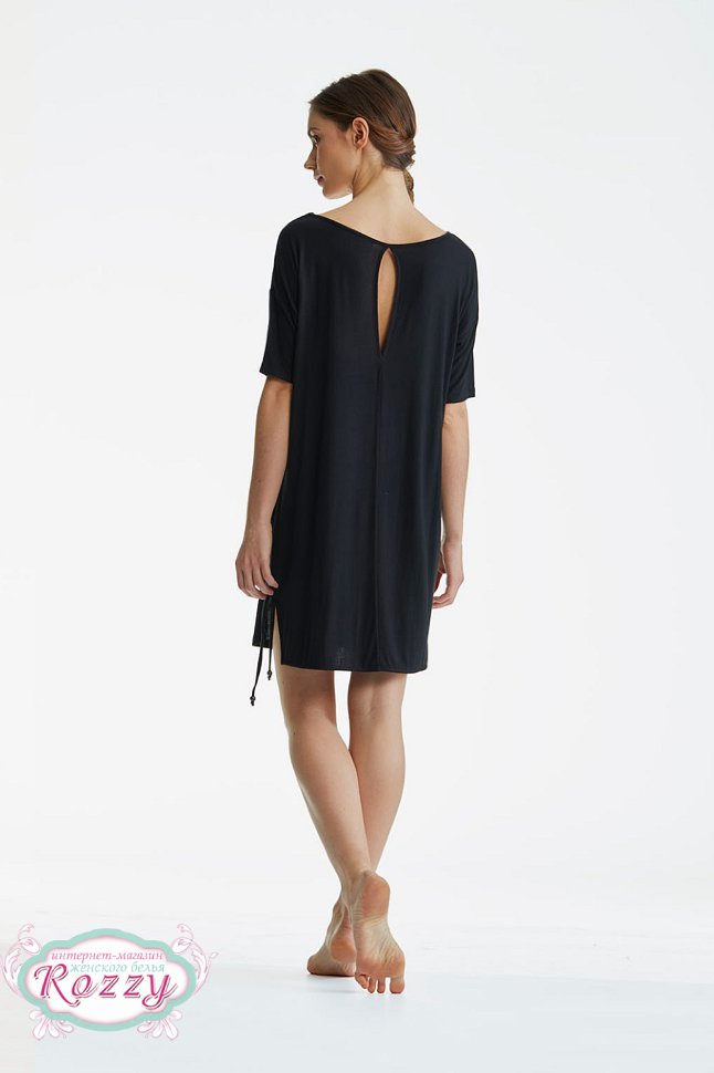 Сорочка вискозная Key LHT 841 черный