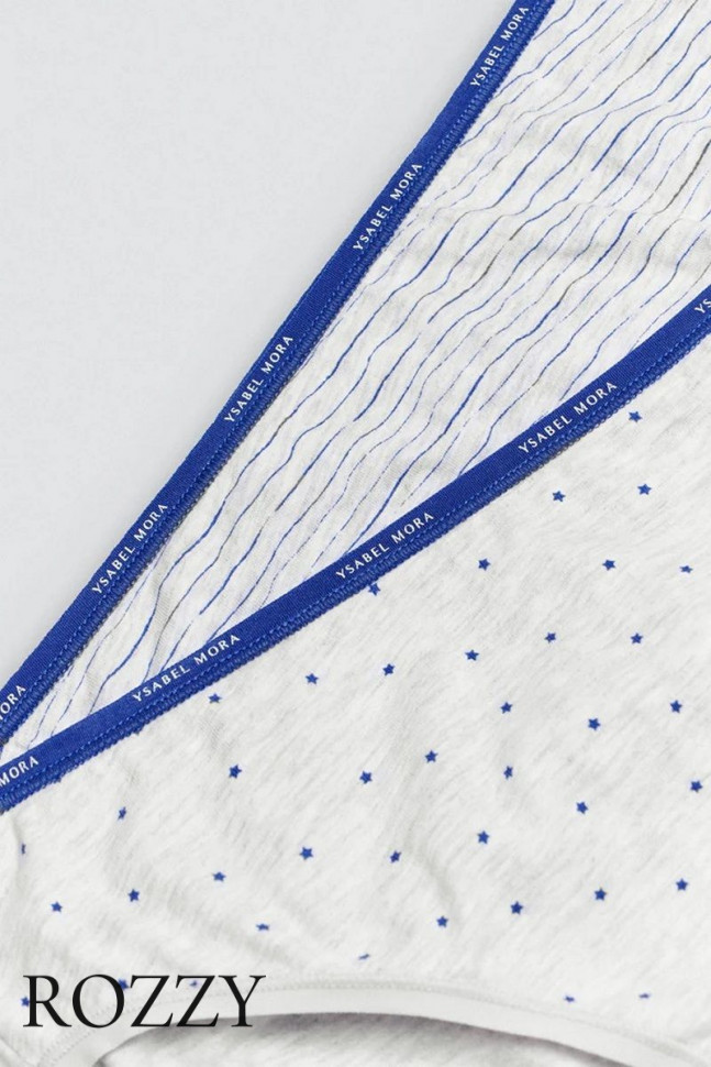 Трусы слипы хлопковые Ysabel Mora 19069 светло-серый (уп.2шт.)