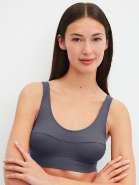 Топ хлопковый Calida Elastic 02138 серый (378)