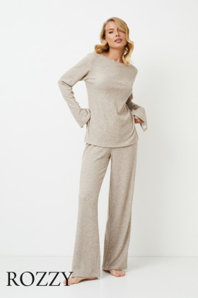 Пижама Aruelle Davina бежево-серый