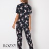 Пижама вискозная Aruelle Rosalie SS22 черный