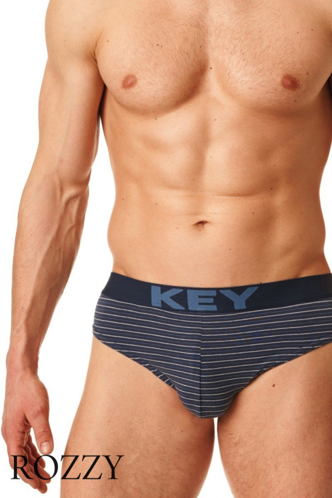 Трусы слипы мужские Key MPP 399 B22 (уп.2шт.) синий/голубой