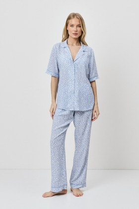 Пижама вискозная Aruelle Lullaby светло-голубой