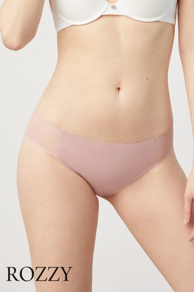 Трусы бразильяна хлопковые обрезные Ysabel Mora 19316 пудровый
