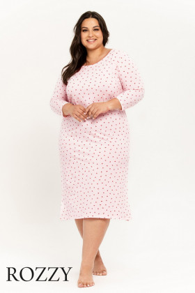 Сорочка хлопковая Taro Angie Maxi 3259/3260 светло-розовый