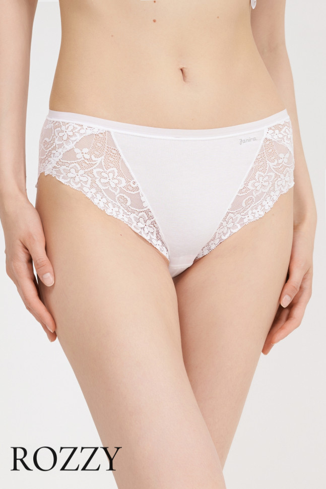 Трусы классика хлопковые Janira Charm Cotton 31689 белый