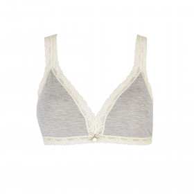 Топ Like It 6016520 серый/ванильный (283 grey/ivory)