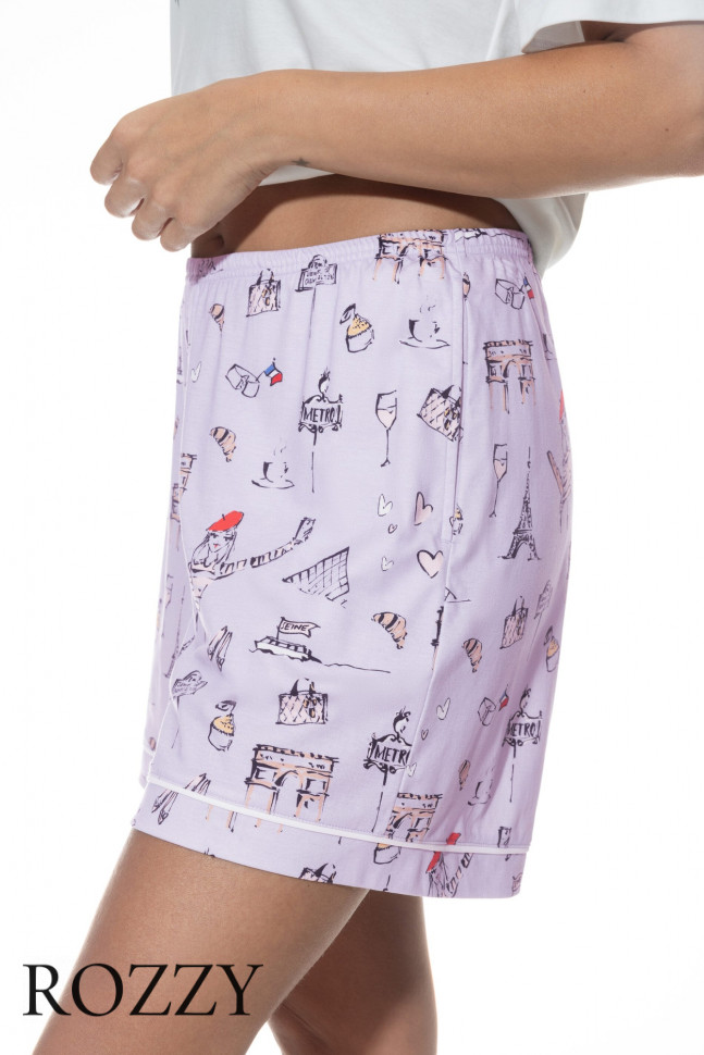 Шорты домашние Mey France Sensation 1220065 серо-сиреневый