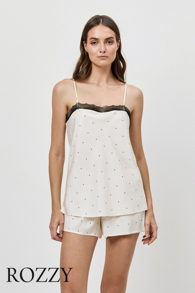 Пижама с шортами Aruelle Ada экрю