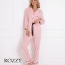 Пижама с брюками вискозная Aruelle Charlotte розовый/черный