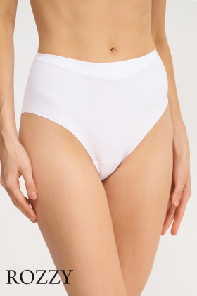 Трусы классика хлопковые обрезные Janira Skin Cotton 30806 белый