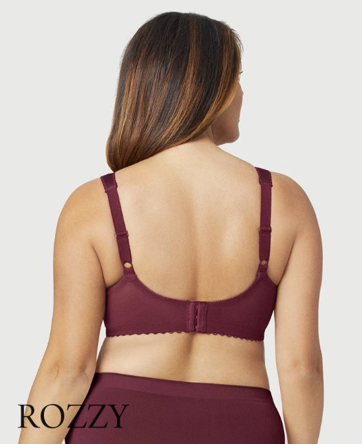Бюстгальтер без косточек Glamorise GI1000 темно-бордовый