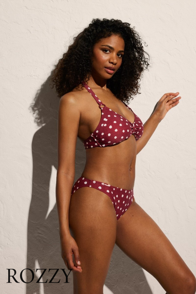 Трусы купальные Ysabel Mora 82653 вишневый/белый