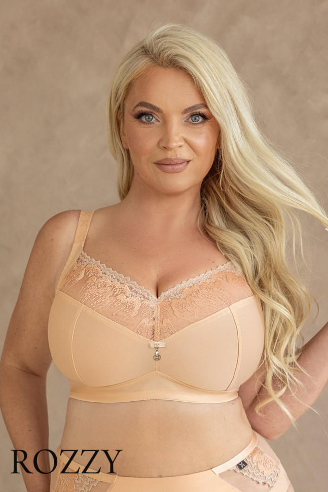 Бюстгальтер фулл-кап без косточек Kris Line Nel Beige Softfullcup No Wire бежевый