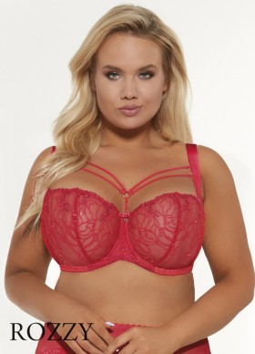 Бюстгальтер балконет Kris Line Lucille малиновый 