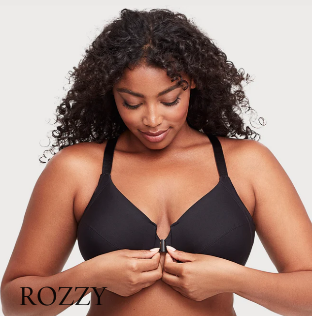 Бюстгальтер рейсербэк спереди застежка Glamorise GI1247 черный