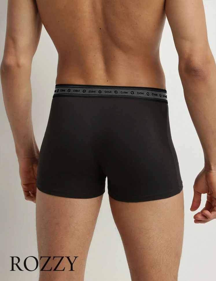 Трусы шорты мужские DIM 0DI3 черный/серый (уп.2шт.)