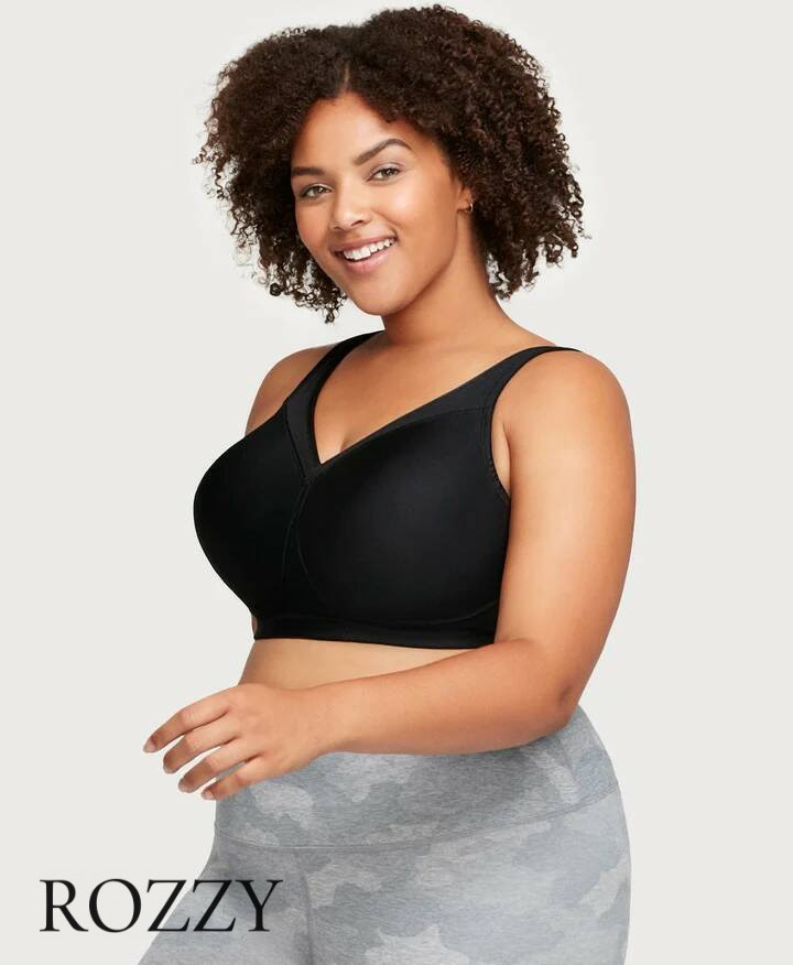 Бюстгальтер спортивный без косточек Glamorise GI1006 черный