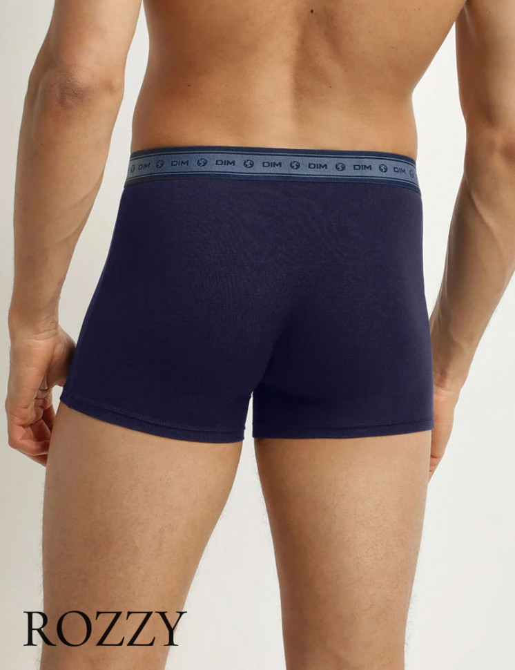 Трусы шорты мужские DIM 0DI3 красный/синий (уп.2шт.)