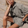 Костюм домашний хлопковый Aruelle Octavia Set оливковый