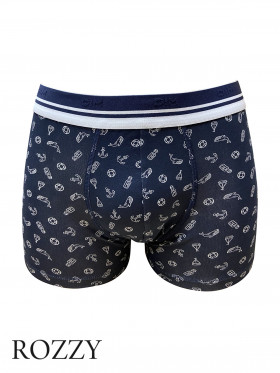 Трусы шорты мужские DIM 0ALC принт морской