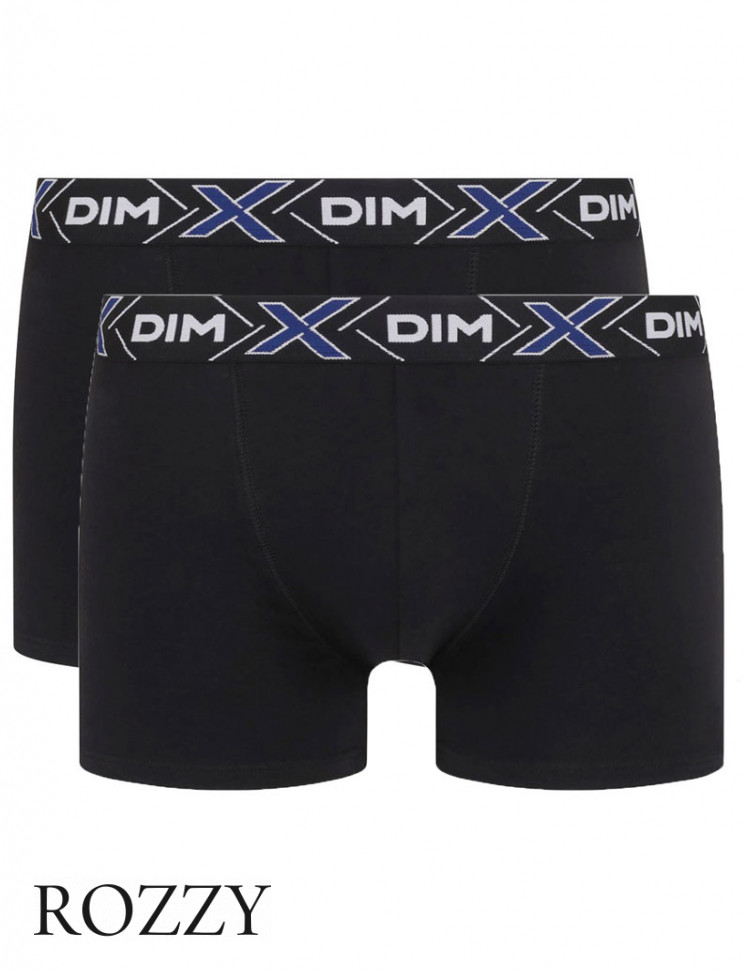 Трусы шорты мужские DIM 041B черный/черный (уп.2шт.)
