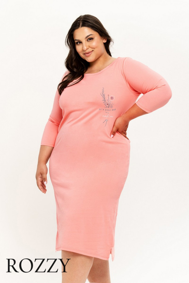 Сорочка хлопковая Taro Ashley Maxi 3242/3266/3267 розовый